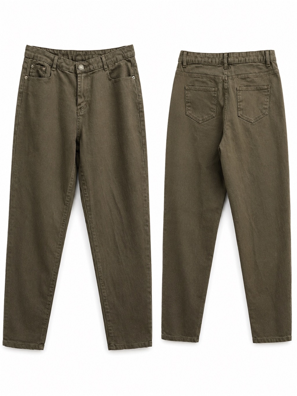 Olive Green Stretch Women’s Straight Leg Jeans/Pants XL